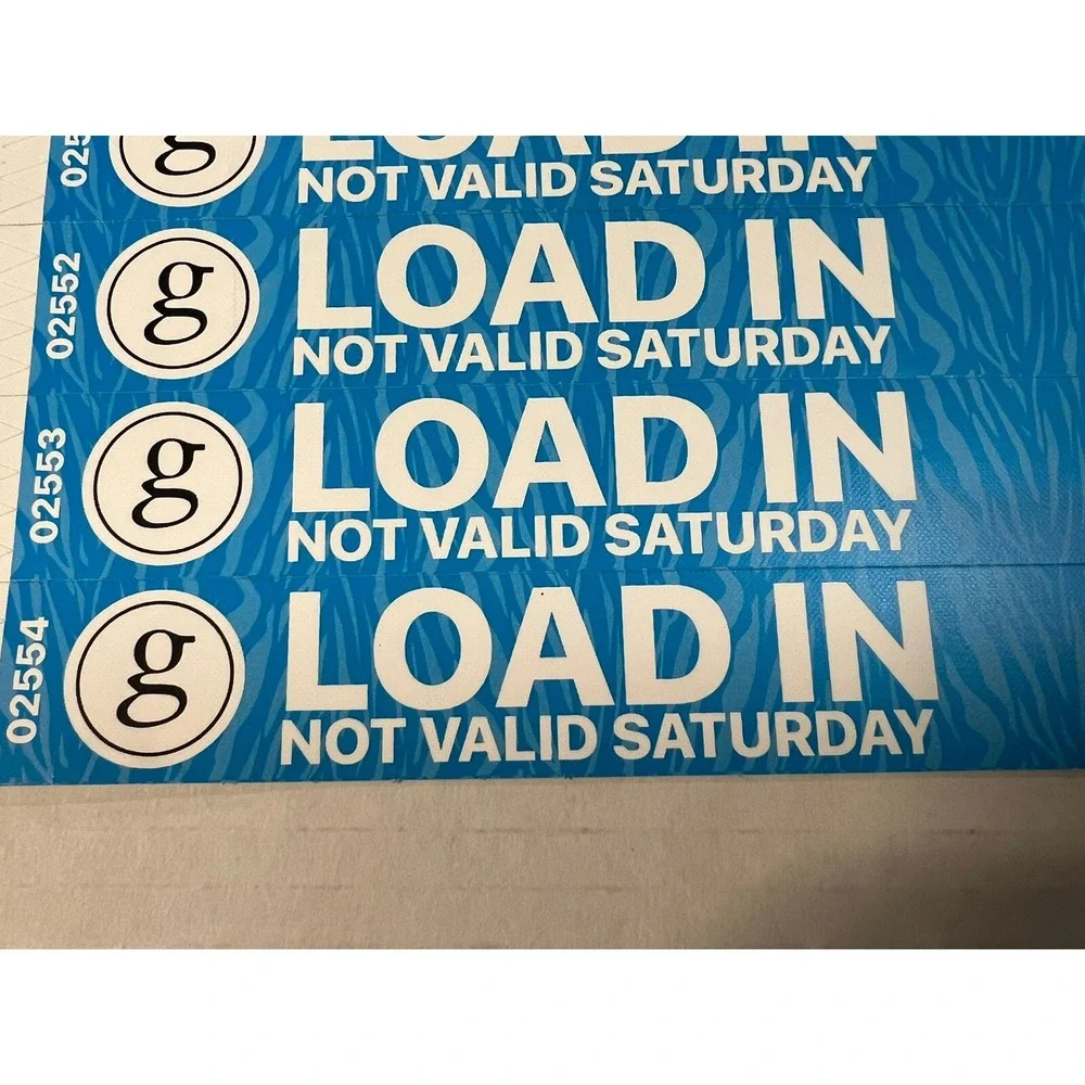 Garth Brooks Paper Wristbands Local Crew set of 5 Fan Favorite‎